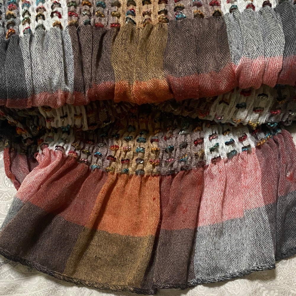 Multicolor Knit Scarf - Picture 3 of 3